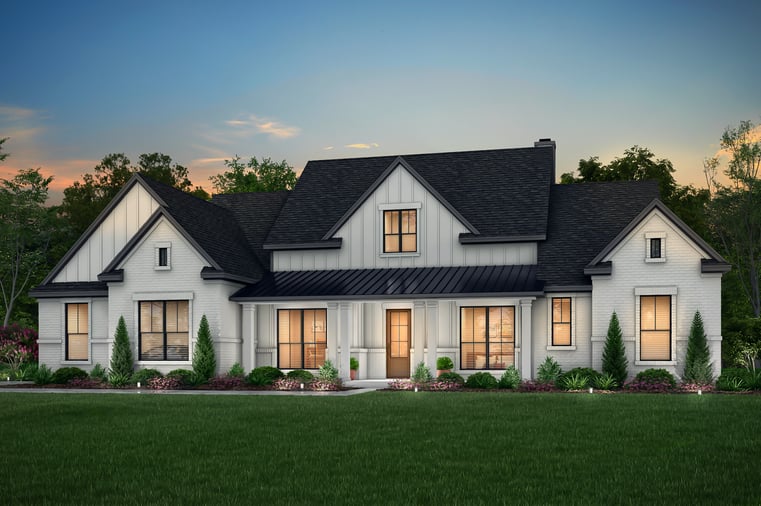 John Houston Homes - Athens floor plan with Farmhouse Elevation