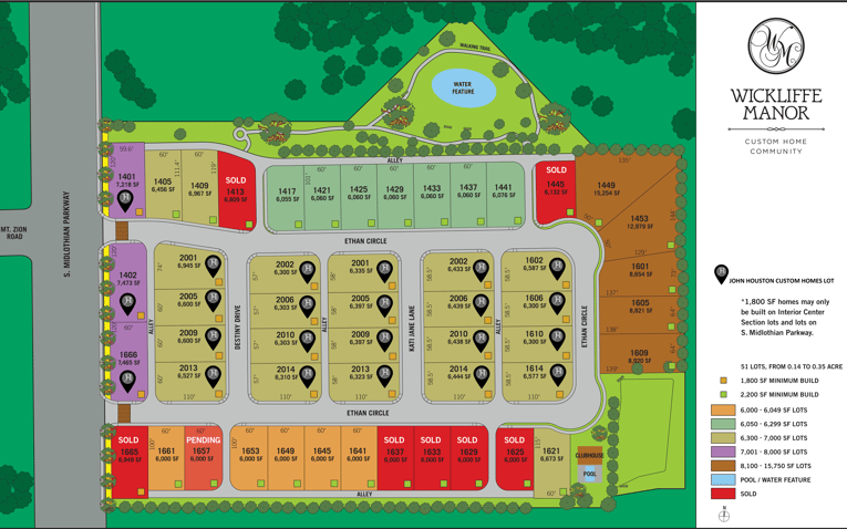 Wickliffe Manor_Plat_with Lot labels