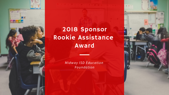 2018 Sponsor Rookie Assistance Award