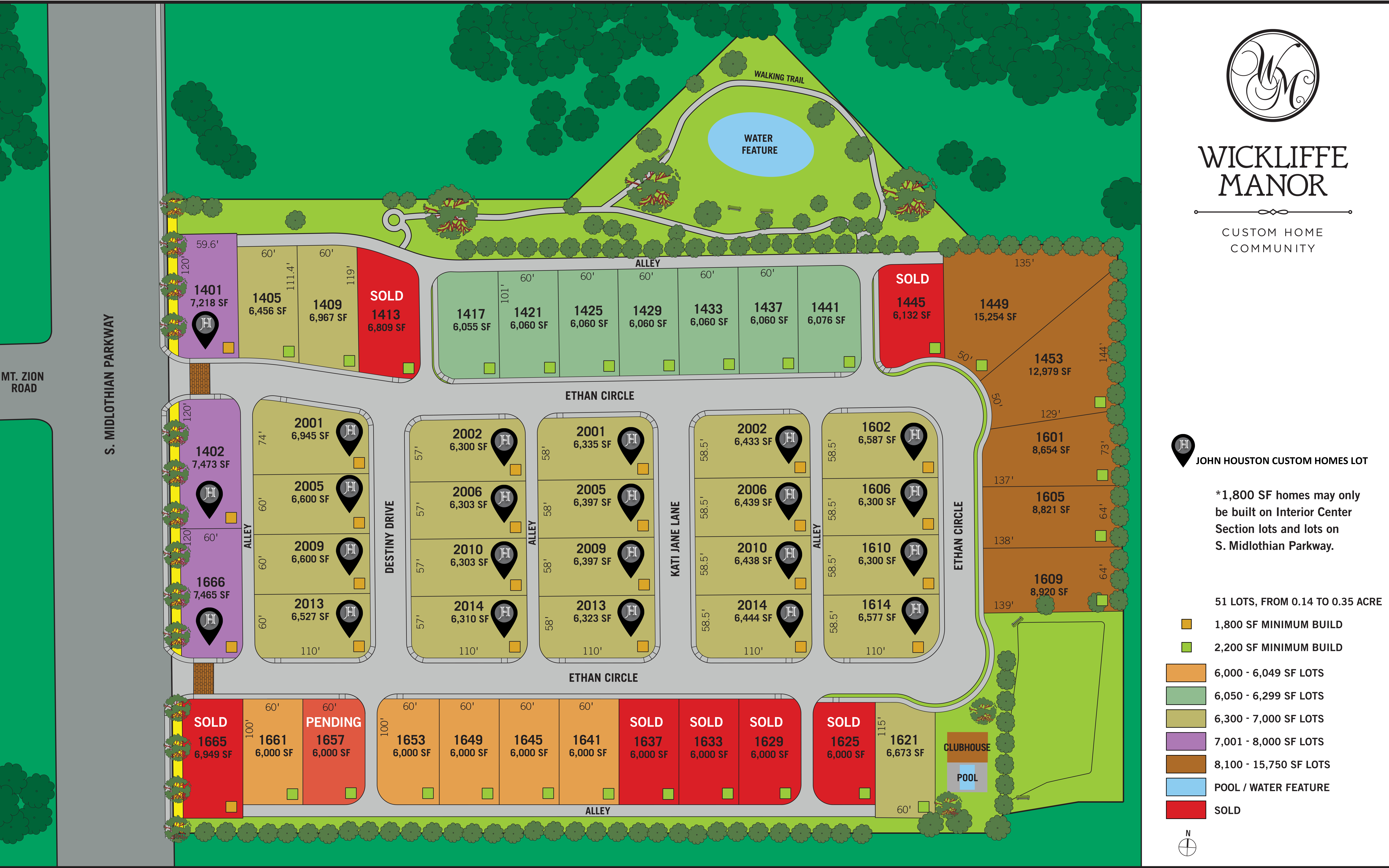Wickliffe Manor_Plat_with Lot labels